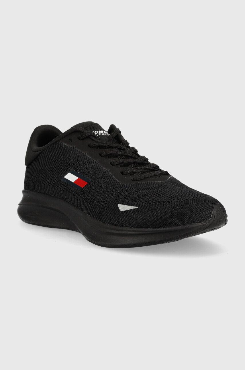 Tommy Sport Sneakers boty černá barva - Pepit.cz