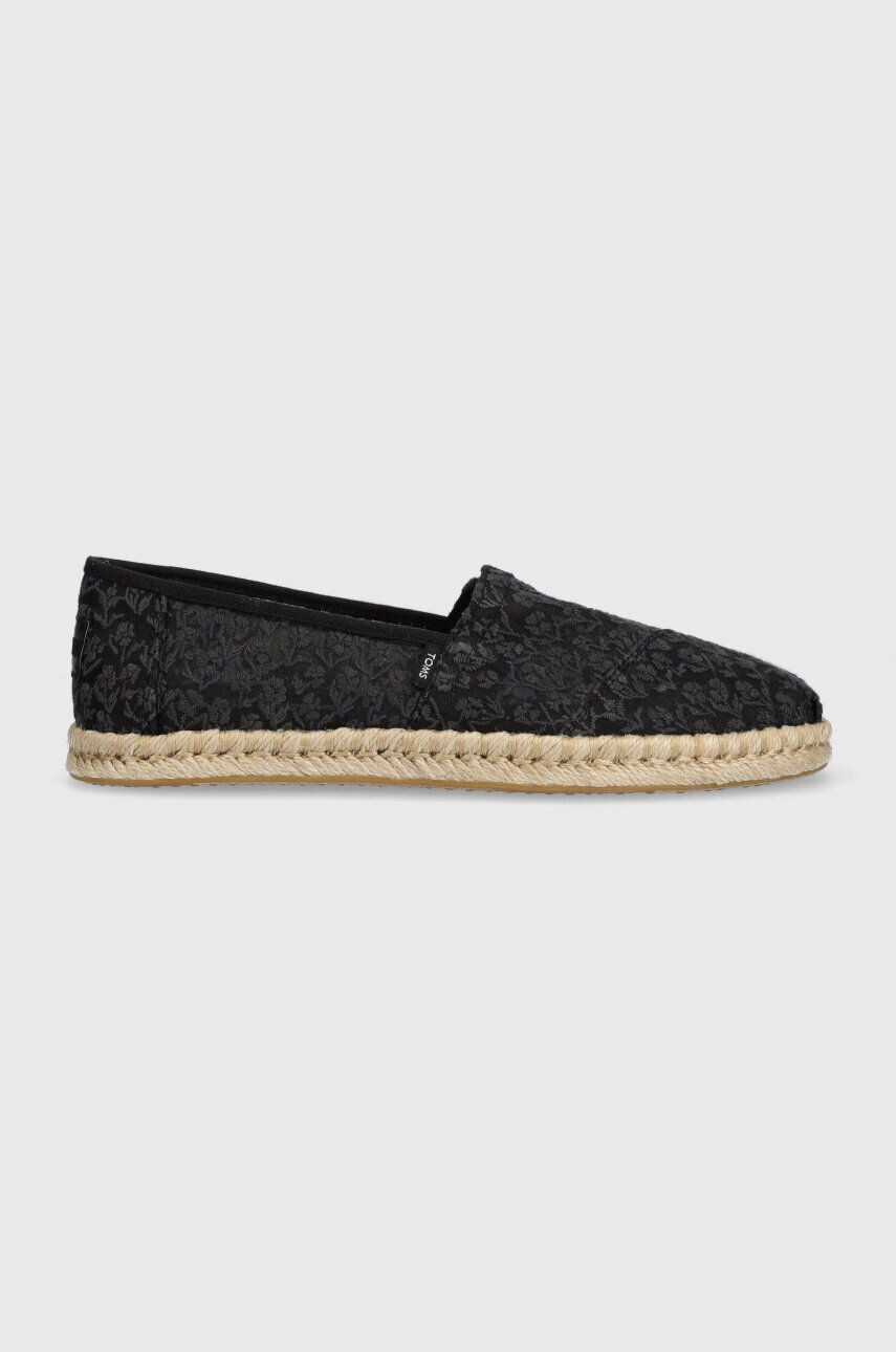 Toms Espadrilky Alpargata Rope černá barva 10019818 - Pepit.cz