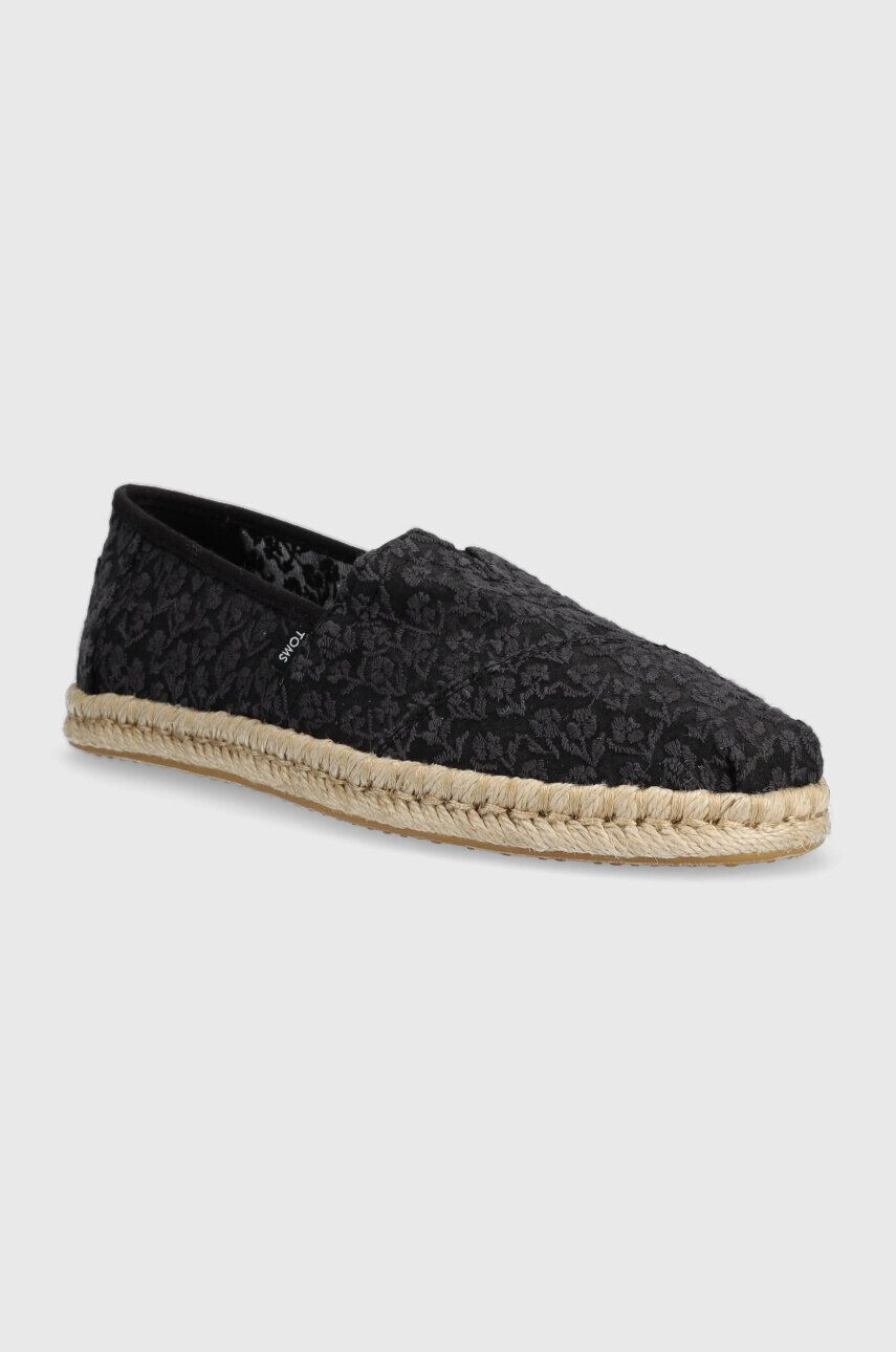 Toms Espadrilky Alpargata Rope černá barva 10019818 - Pepit.cz