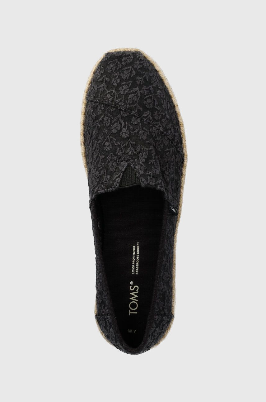 Toms Espadrilky Alpargata Rope černá barva 10019818 - Pepit.cz