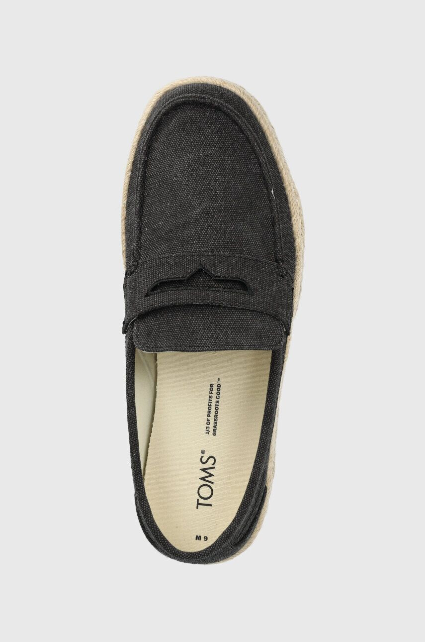 Toms Espadrilky Stanford Rope 2.0 černá barva 10019893 - Pepit.cz