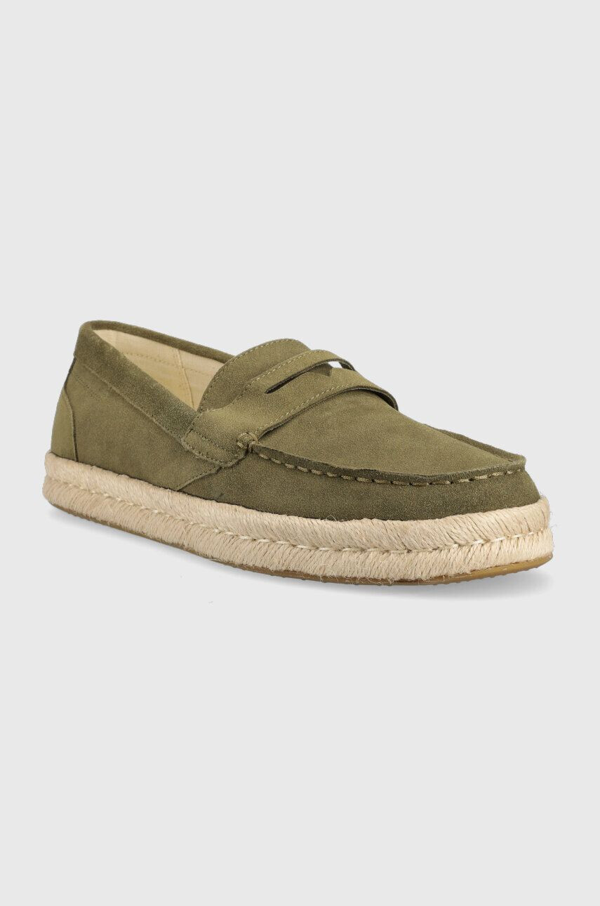 Toms Semišové espadrilky Stanford Rope 2.0 zelená barva 10019911 - Pepit.cz