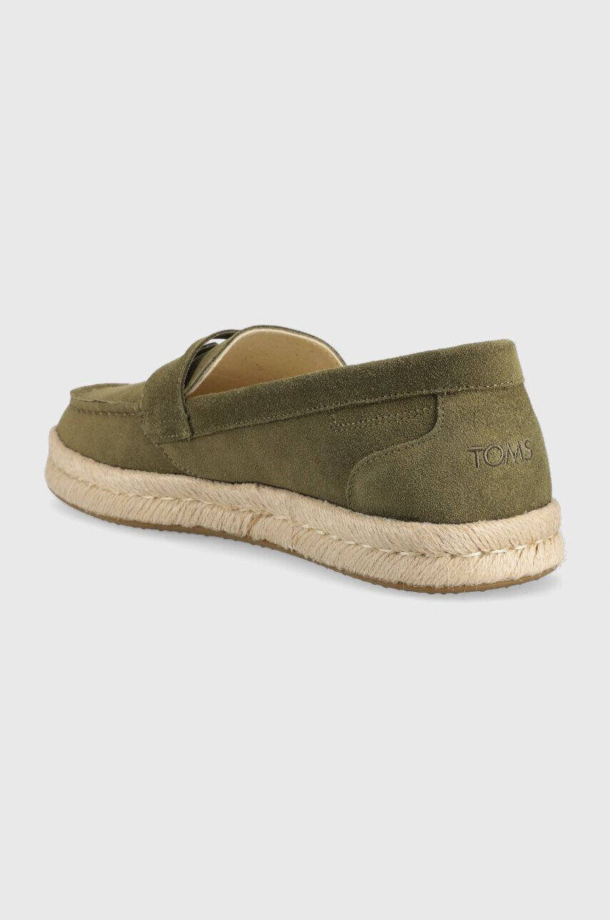 Toms Semišové espadrilky Stanford Rope 2.0 zelená barva 10019911 - Pepit.cz