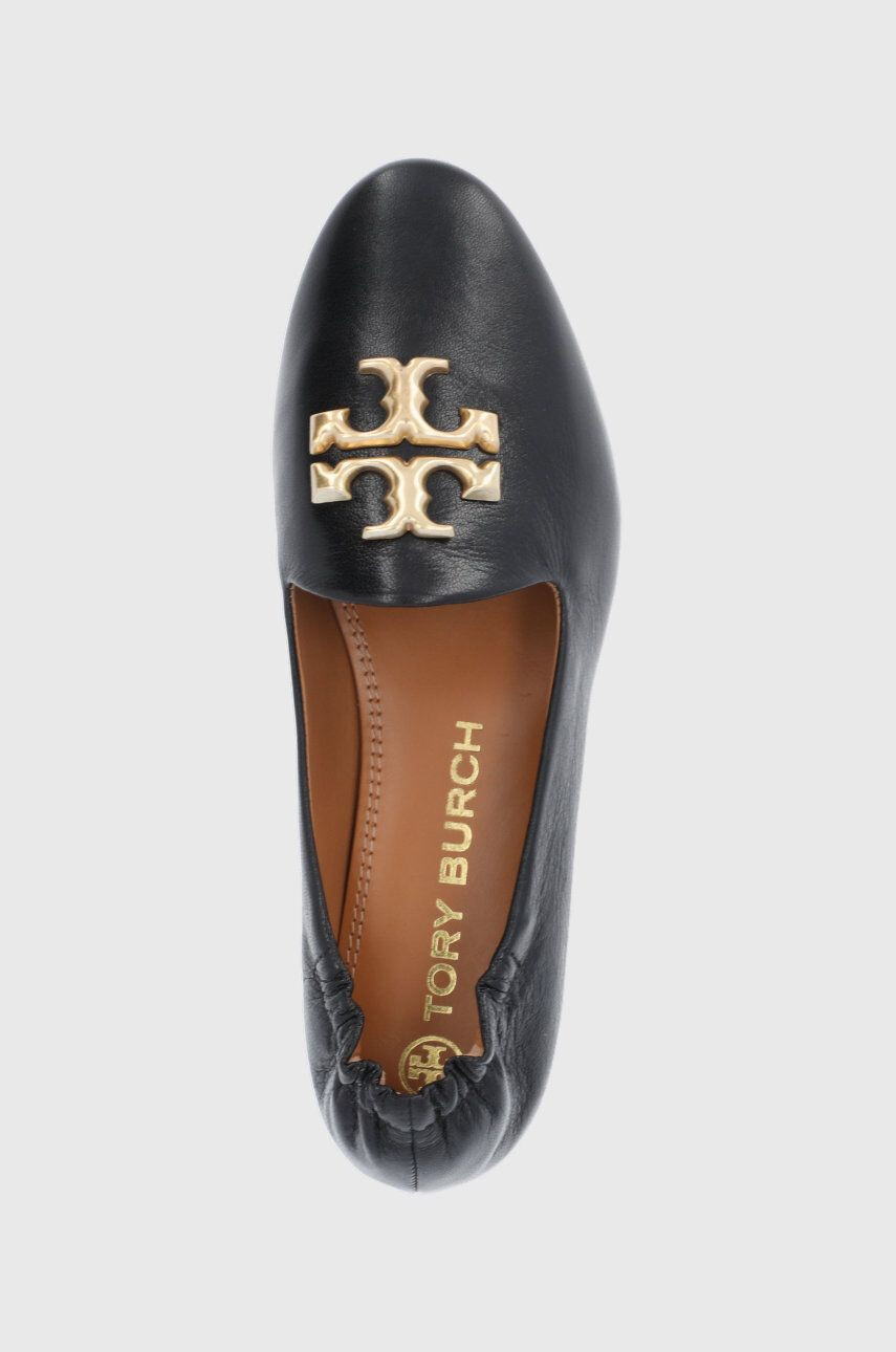 Tory Burch Kožené baleríny Eleanor Loafer dámské černá barva - Pepit.cz