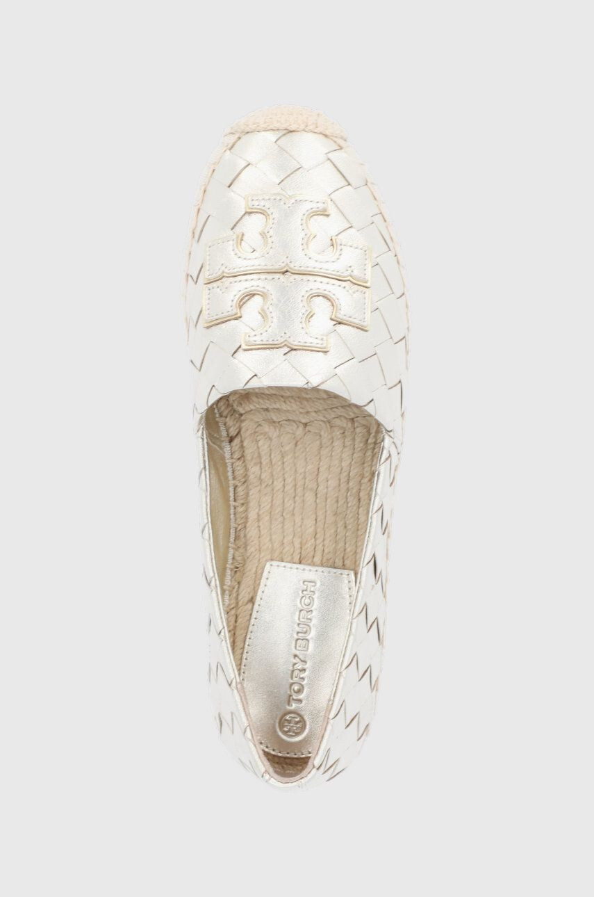 Tory Burch Kožené espadrilky zlatá barva - Pepit.cz