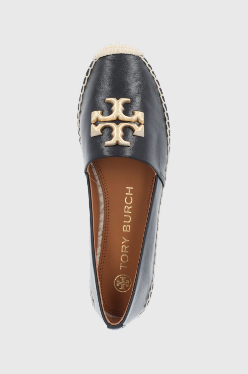 Tory Burch Kožené espadrilky Eleanor Espadrille černá barva - Pepit.cz