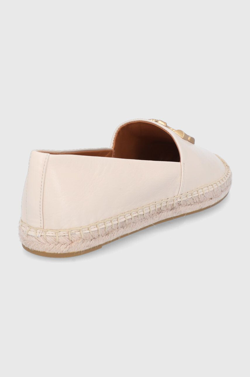 Tory Burch Kožené espadrilky Eleanor Espadrille béžová barva - Pepit.cz