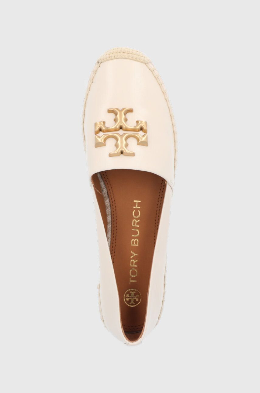 Tory Burch Kožené espadrilky Eleanor Espadrille béžová barva - Pepit.cz