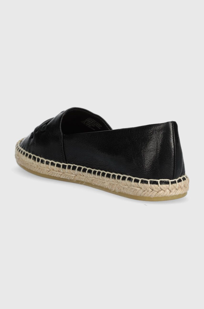 Tory Burch Kožené espadrilky Woven černá barva 144042-004 - Pepit.cz