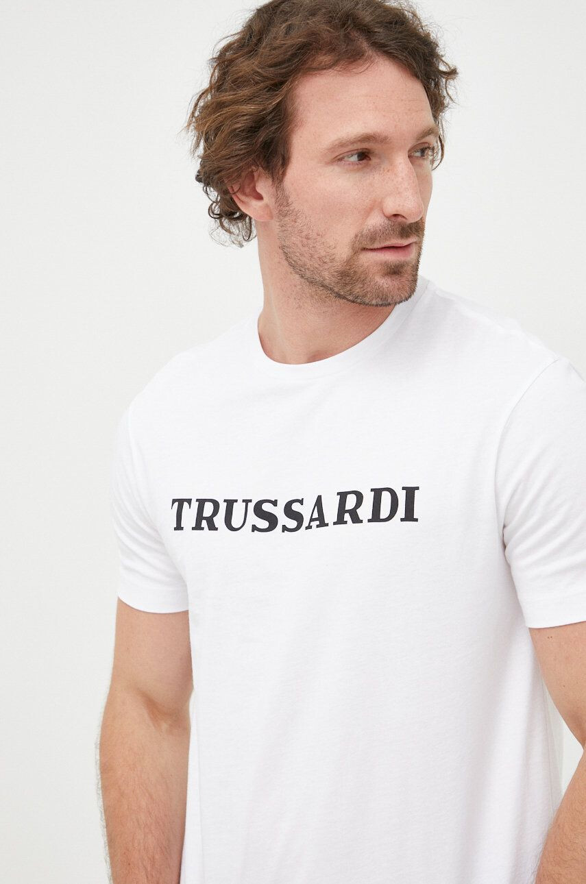 Trussardi Bavlněné tričko - Pepit.cz