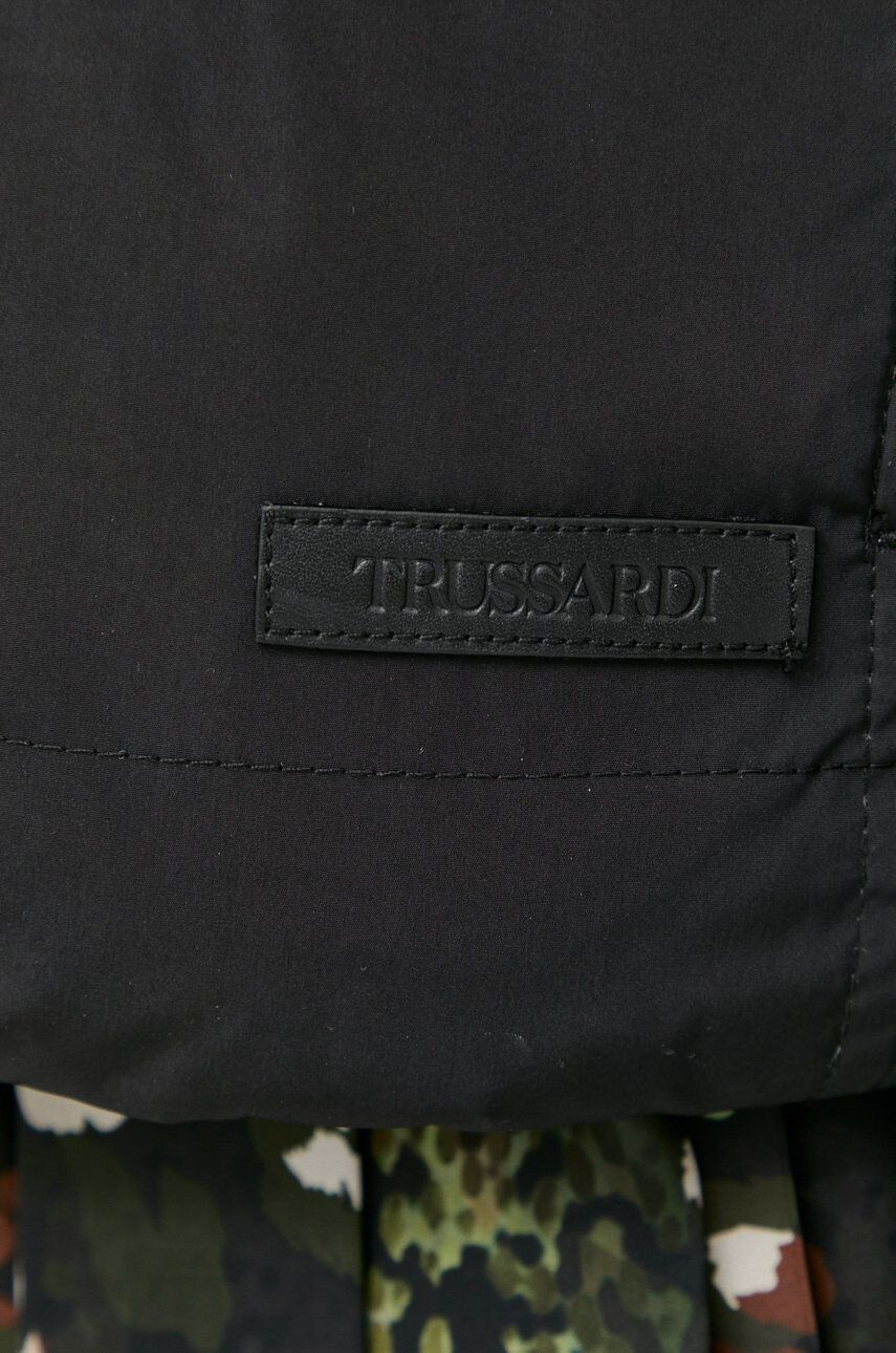 Trussardi Bunda dámská černá barva zimní oversize - Pepit.cz