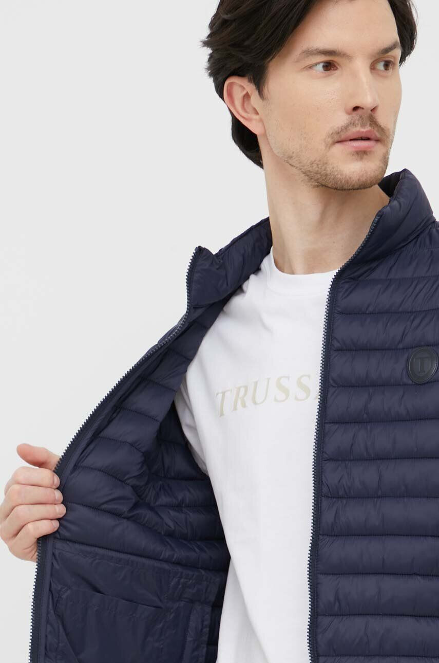 Trussardi Bunda pánská tmavomodrá barva přechodná - Pepit.cz