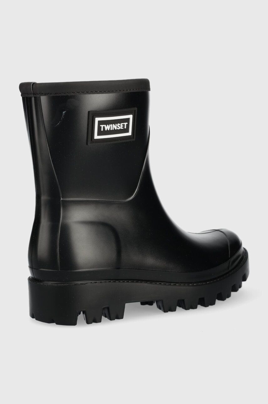 Twinset Holínky Rain Boot dámské černá barva - Pepit.cz