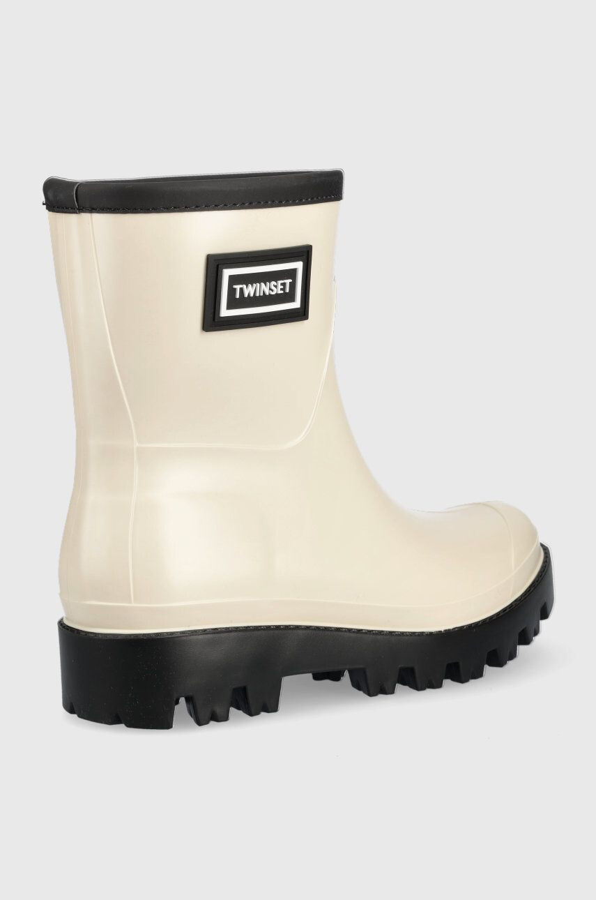 Twinset Holínky Rain Boot dámské béžová barva - Pepit.cz