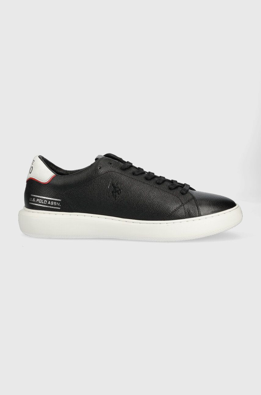 U.S. Polo Assn. Kožené sneakers boty Cryme černá barva - Pepit.cz