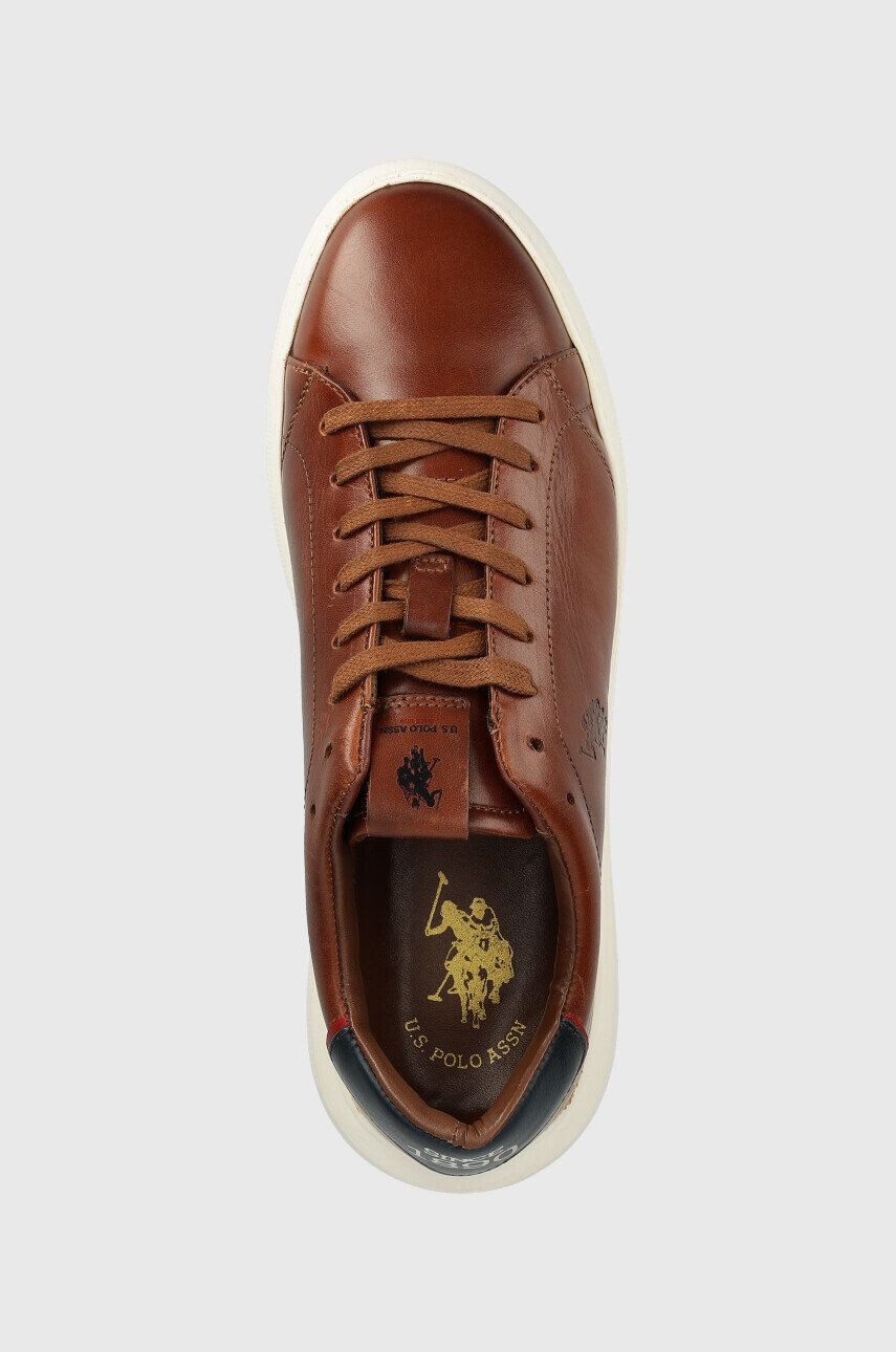 U.S. Polo Assn. Kožené sneakers boty Cryme003m/bl2 hnědá barva - Pepit.cz