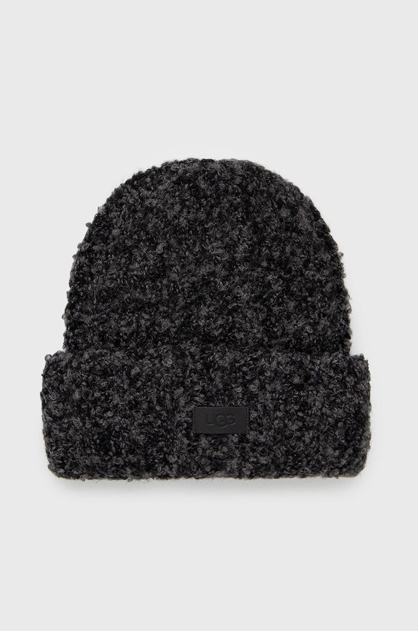 Ugg Čepice z vlněné směsi Boucle Chunky Cuff Beanie - Pepit.cz