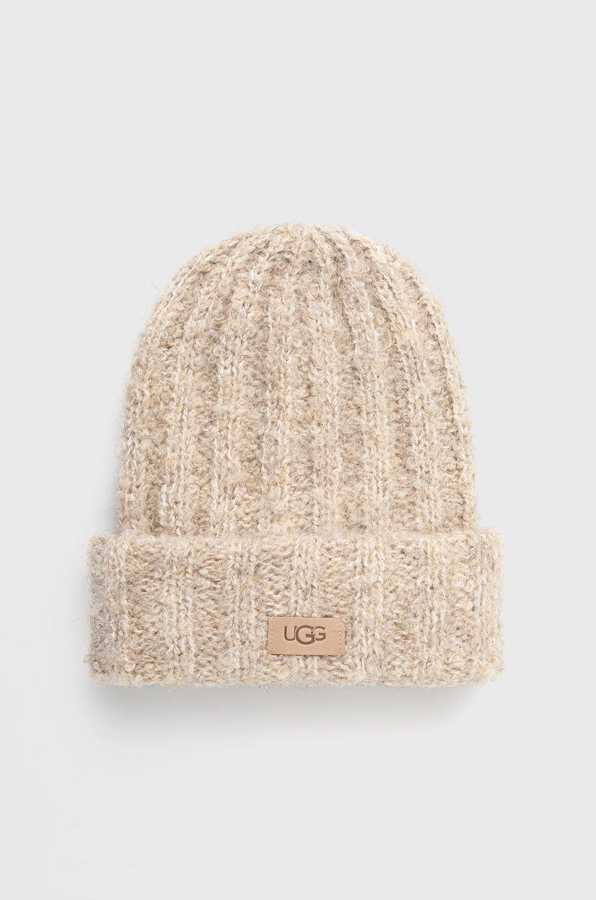 Ugg Čepice z vlněné směsi Boucle Chunky Cuff Beanie - Pepit.cz