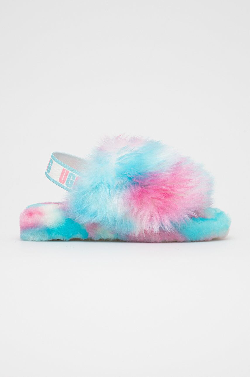 Ugg Dětské vlněné pantofle Fluff Yeah Pride - Pepit.cz