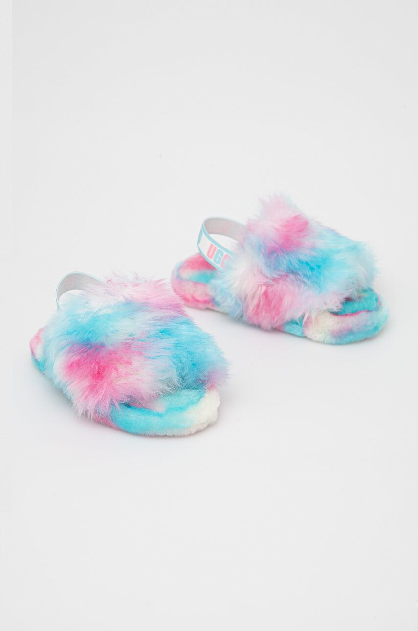 Ugg Dětské vlněné pantofle Fluff Yeah Pride - Pepit.cz