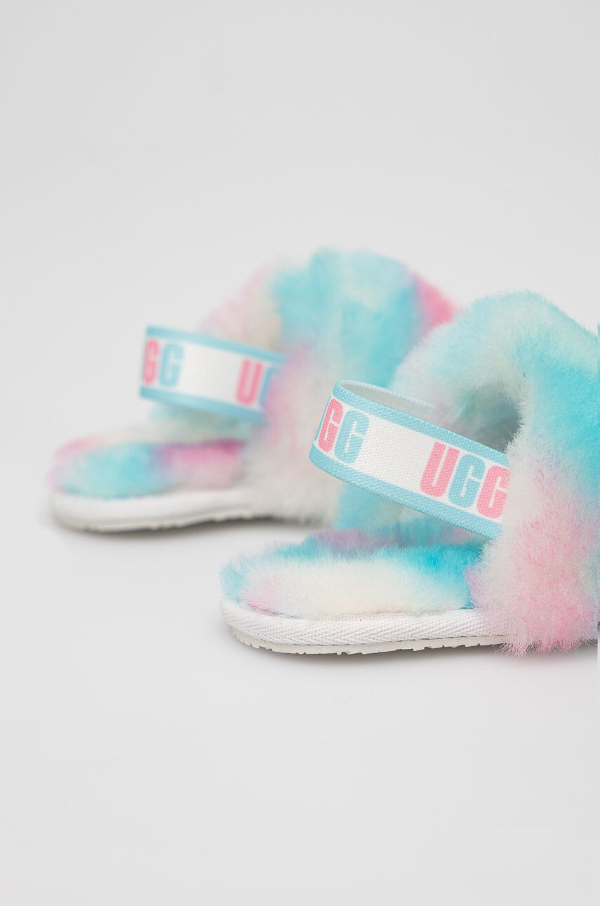 Ugg Dětské vlněné pantofle Fluff Yeah Pride - Pepit.cz