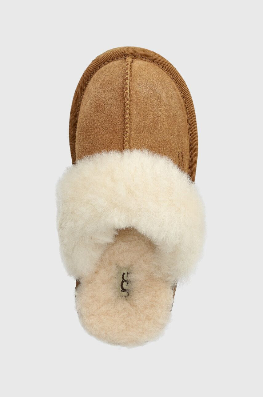 Ugg Dětské semišové papuče K COZY II béžová barva - Pepit.cz