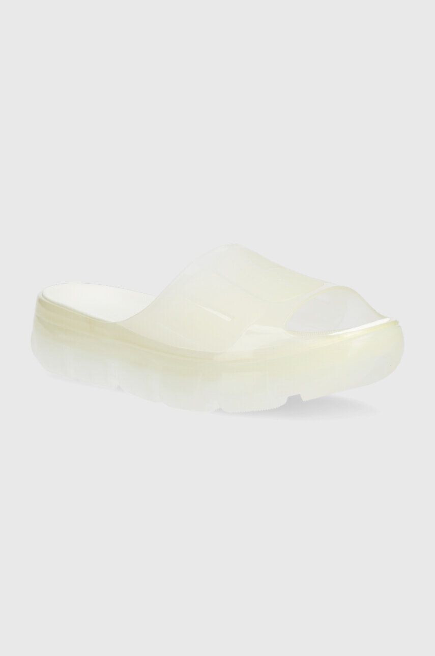 Ugg Pantofle Jella Clear Slide dámské bílá barva - Pepit.cz