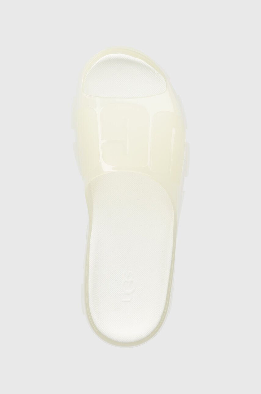 Ugg Pantofle Jella Clear Slide dámské bílá barva - Pepit.cz