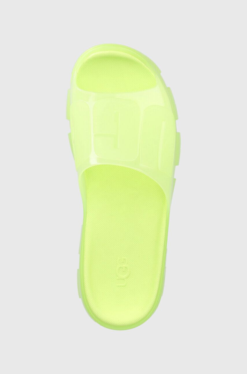 Ugg Pantofle Jella Clear Slide dámské zelená barva 1136763 - Pepit.cz