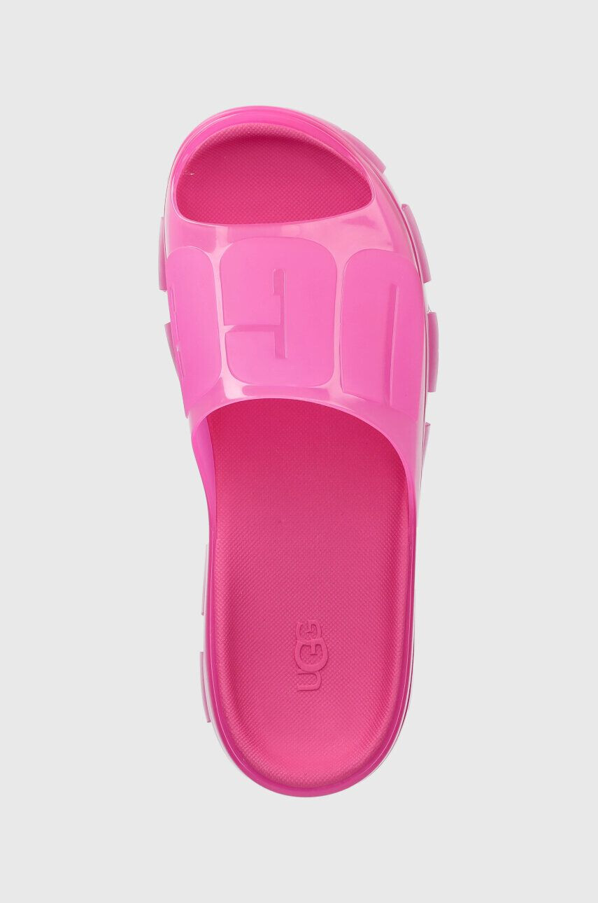 Ugg Pantofle Jella Clear Slide dámské růžová barva na platformě 1136763 - Pepit.cz