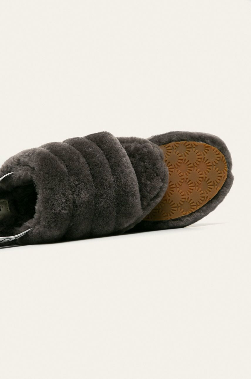 Ugg Sandály W Fluff Yeah Slide 1095119-CHARC - Pepit.cz