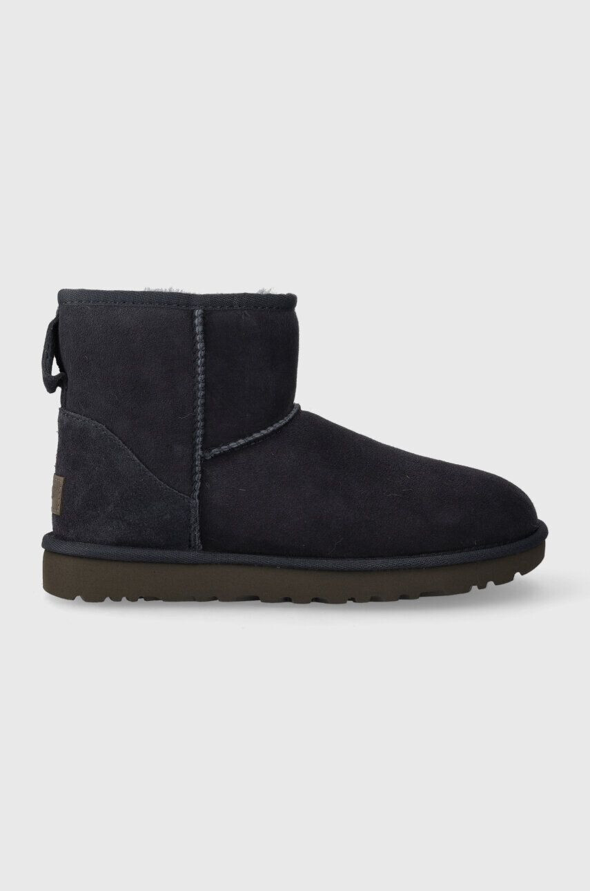 Ugg Semišové sněhule Classic Mini II tmavomodrá barva 1016222 - Pepit.cz