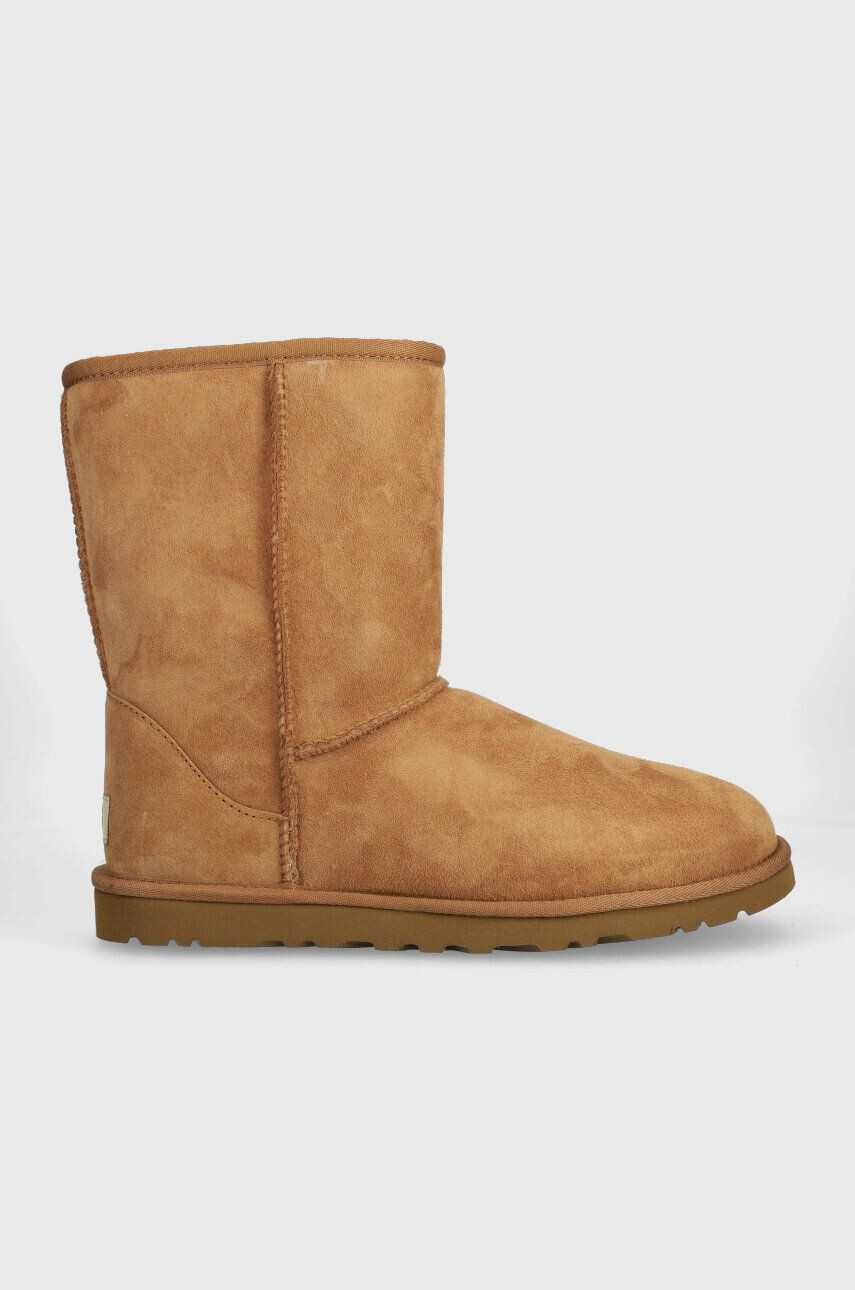 Ugg Semišové sněhule Classic Short hnědá barva 5800 - Pepit.cz