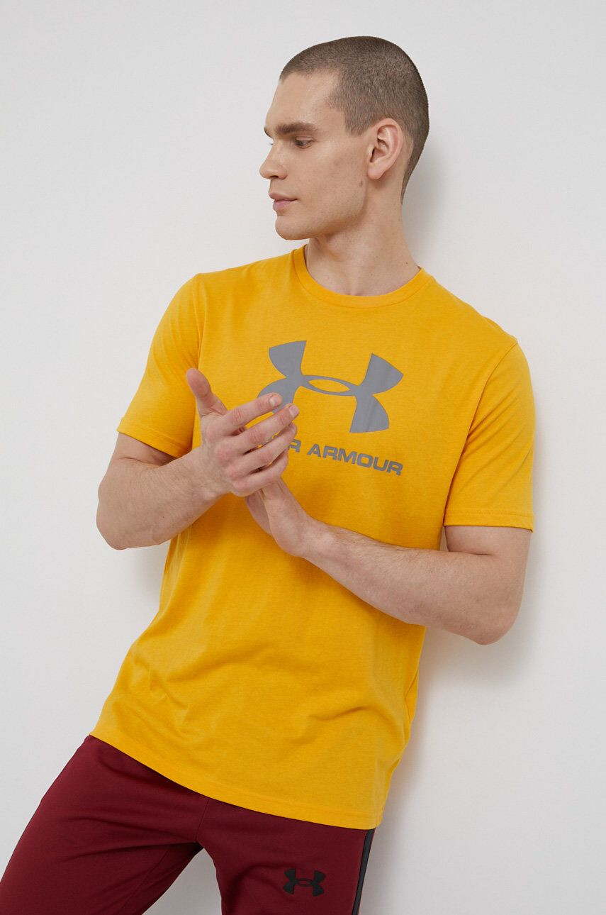 Under Armour žlutá barva s potiskem - Pepit.cz