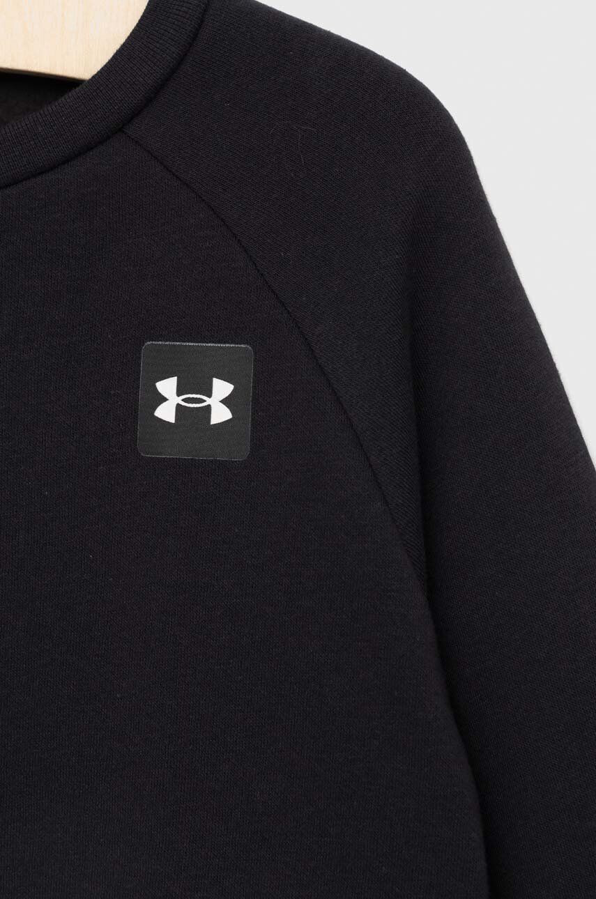 Under Armour Dětská mikina černá barva hladká - Pepit.cz