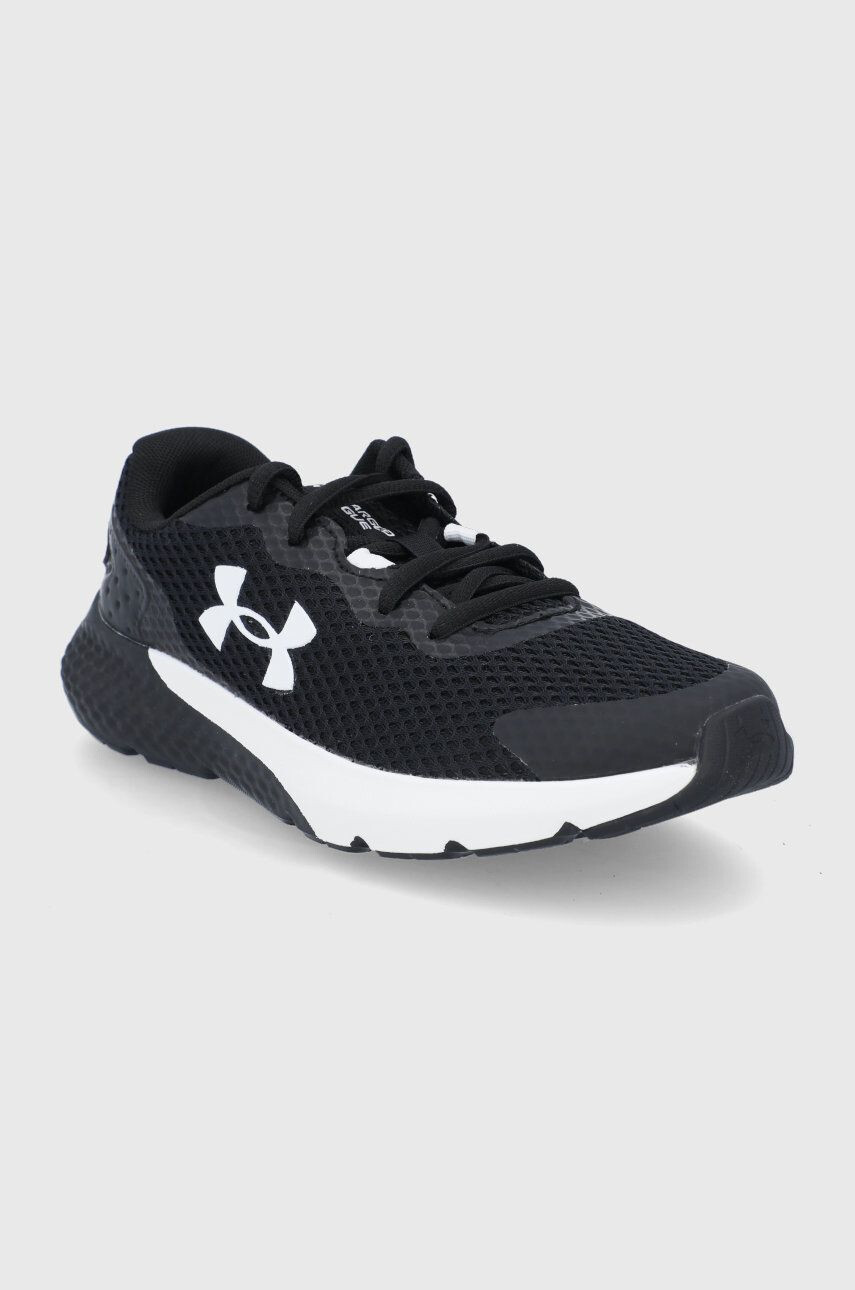 Under Armour Dětské boty 3024981 černá barva - Pepit.cz