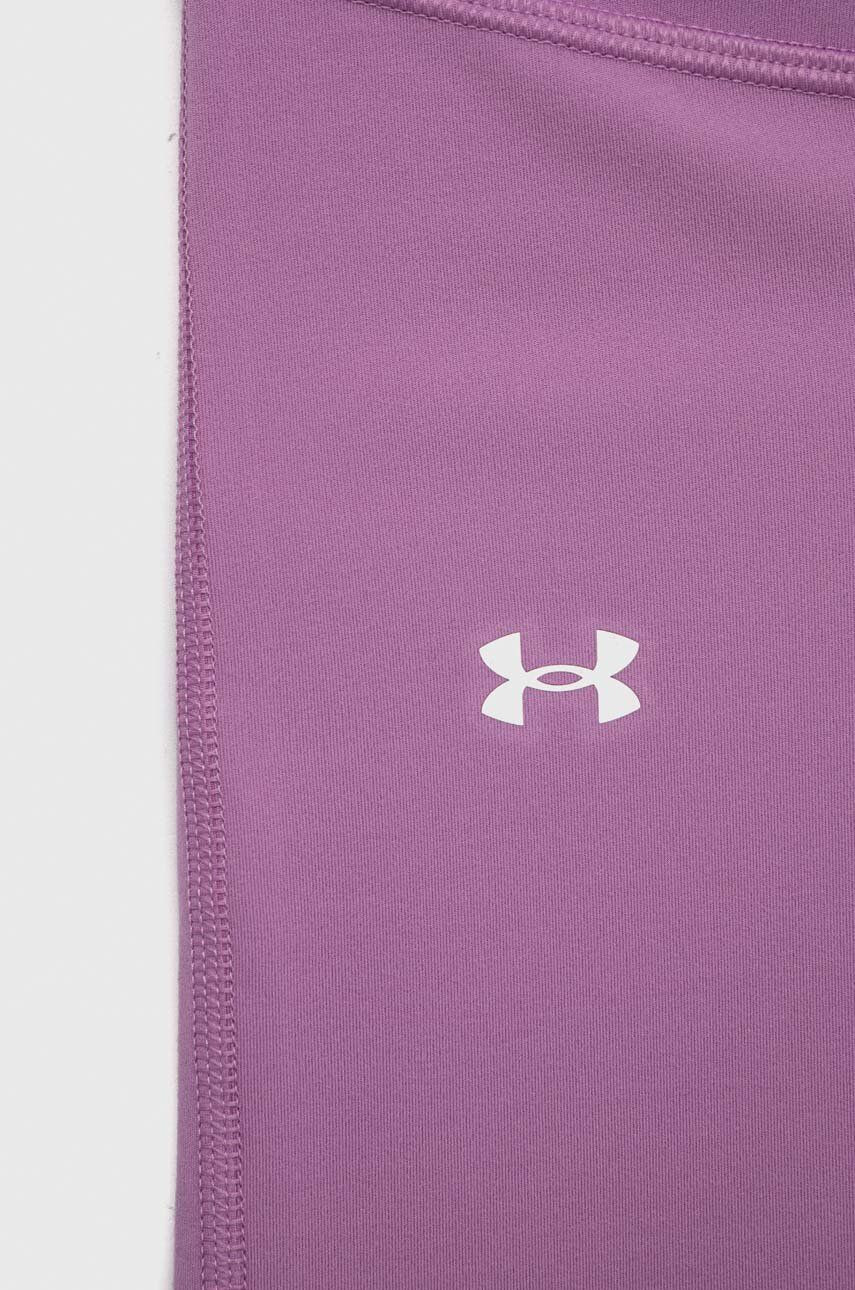 Under Armour Dětské legíny fialová barva s potiskem - Pepit.cz