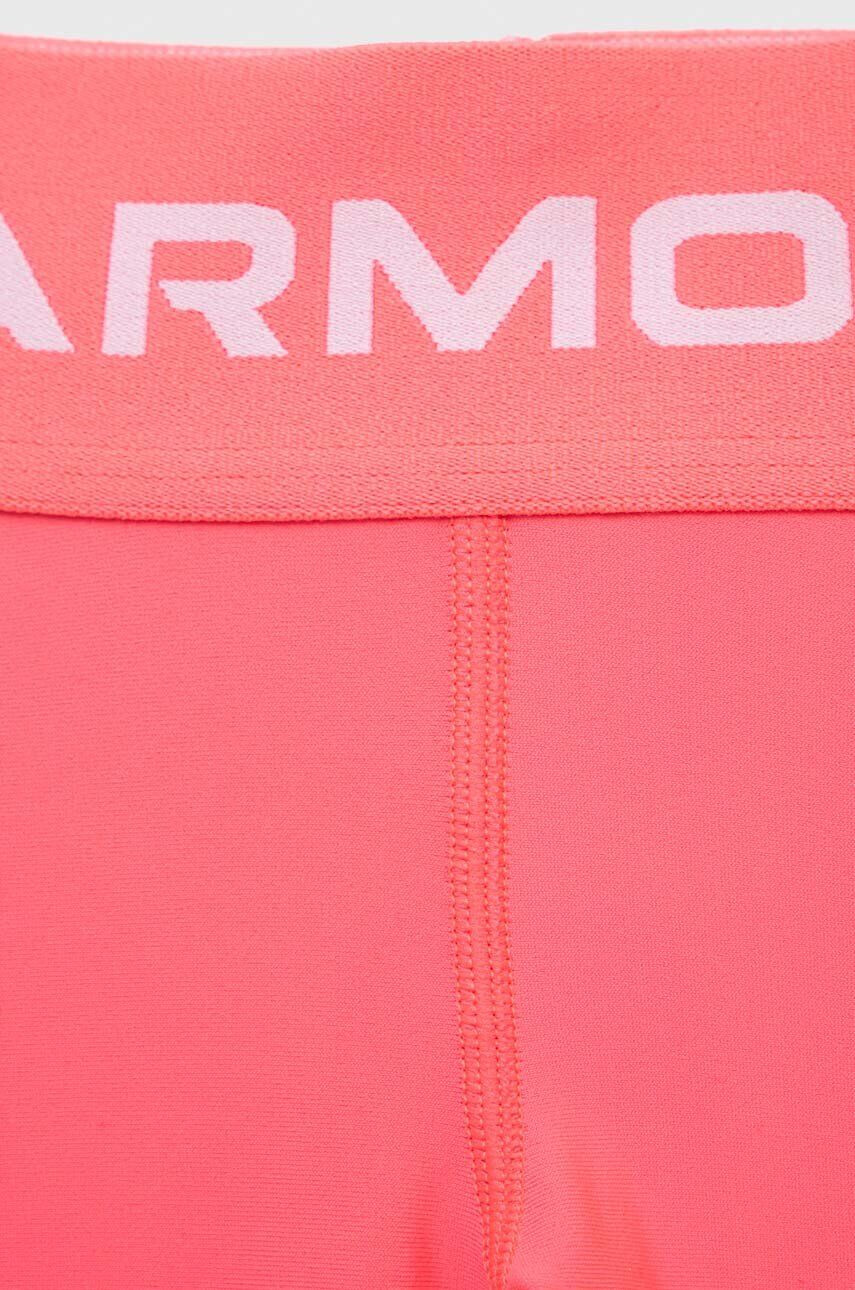 Under Armour Dětské legíny růžová barva s potiskem - Pepit.cz