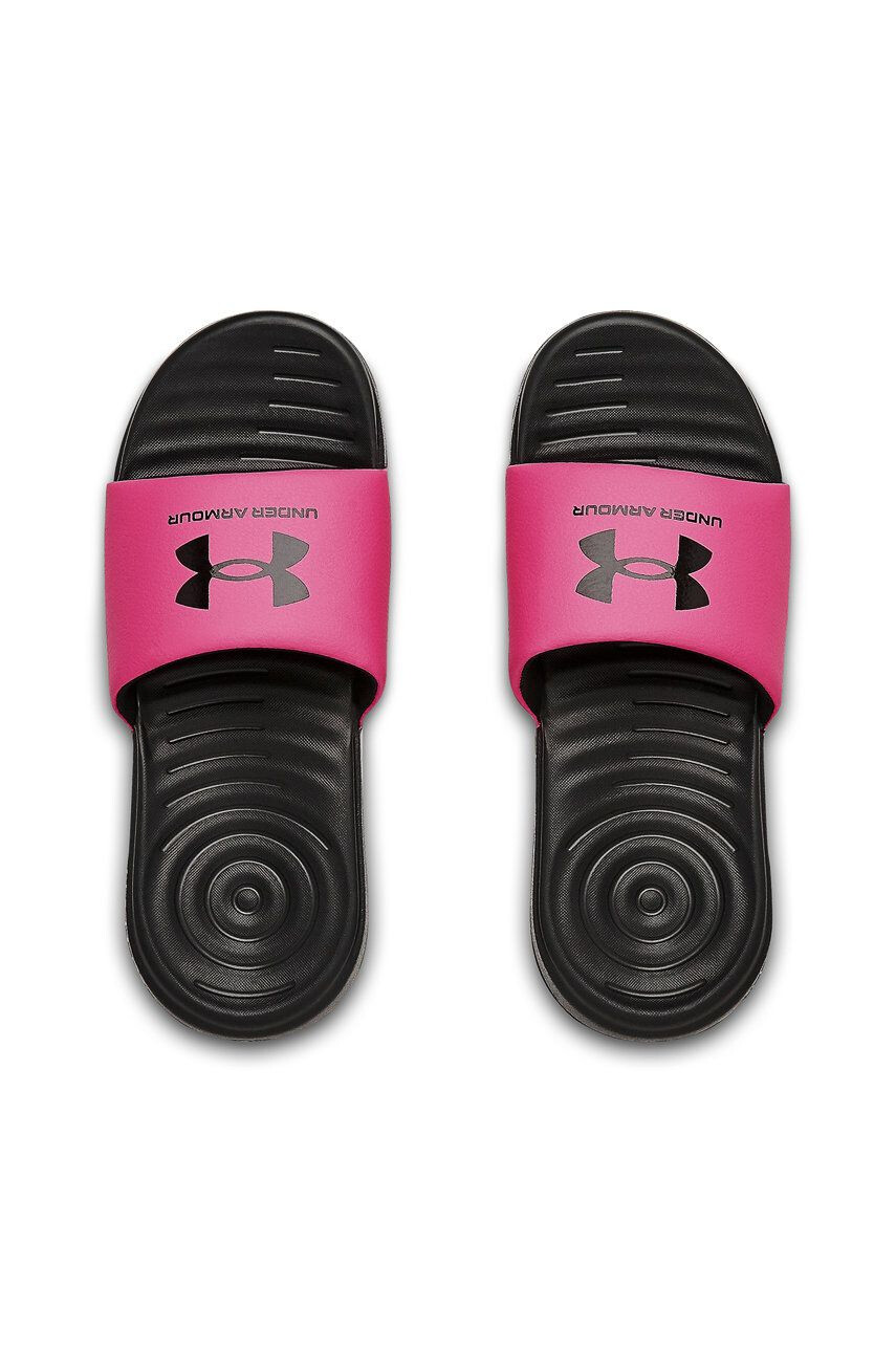 Under Armour Dětské pantofle 3023793 růžová barva - Pepit.cz