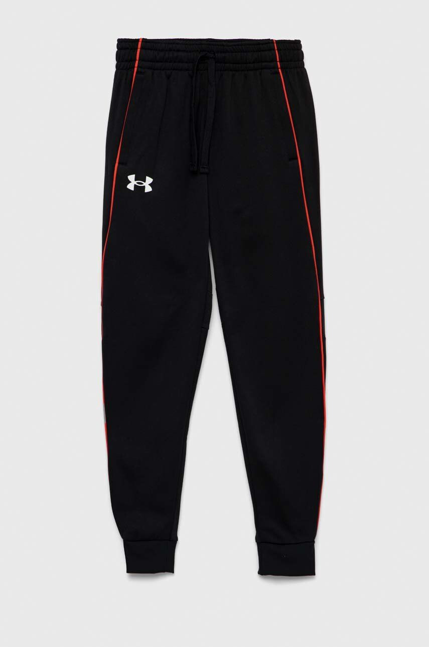 Under Armour Dětské tepláky černá barva hladké - Pepit.cz