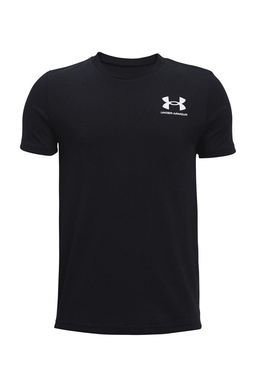 Under Armour Dětské tričko 1361777 černá barva s potiskem - Pepit.cz