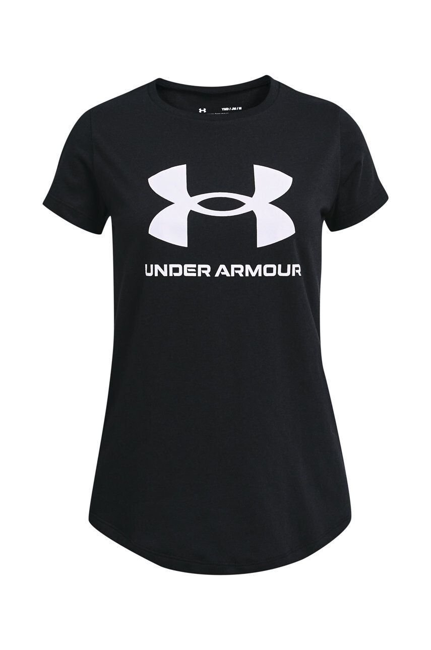 Under Armour Dětské tričko 1361182 černá barva - Pepit.cz