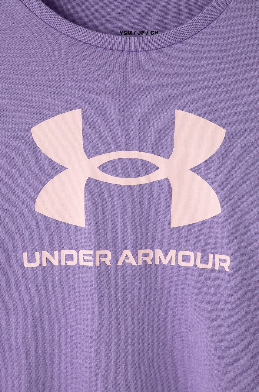 Under Armour Dětské tričko 1361182 fialová barva - Pepit.cz