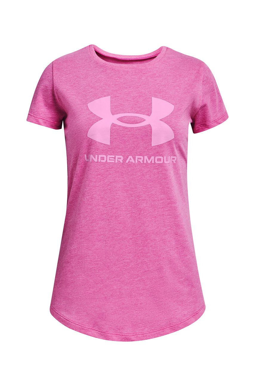 Under Armour Dětské tričko růžová barva - Pepit.cz