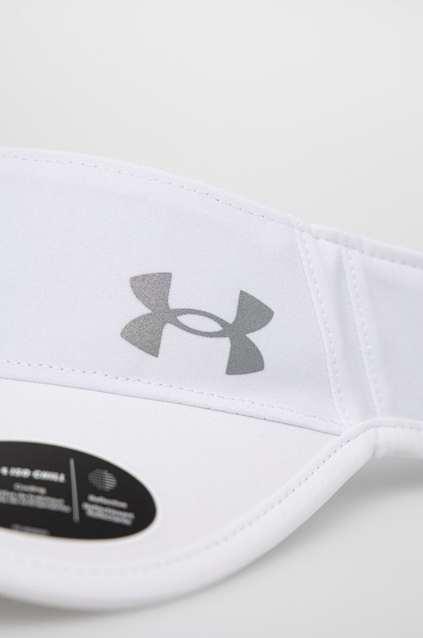 Under Armour Kšilt Isochill Launch bílá barva s potiskem - Pepit.cz