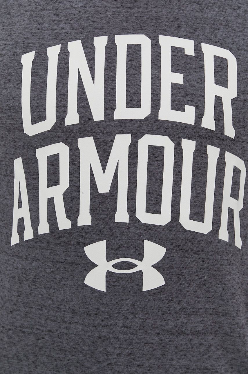 Under Armour Mikina 1361561 pánská šedá barva s potiskem - Pepit.cz