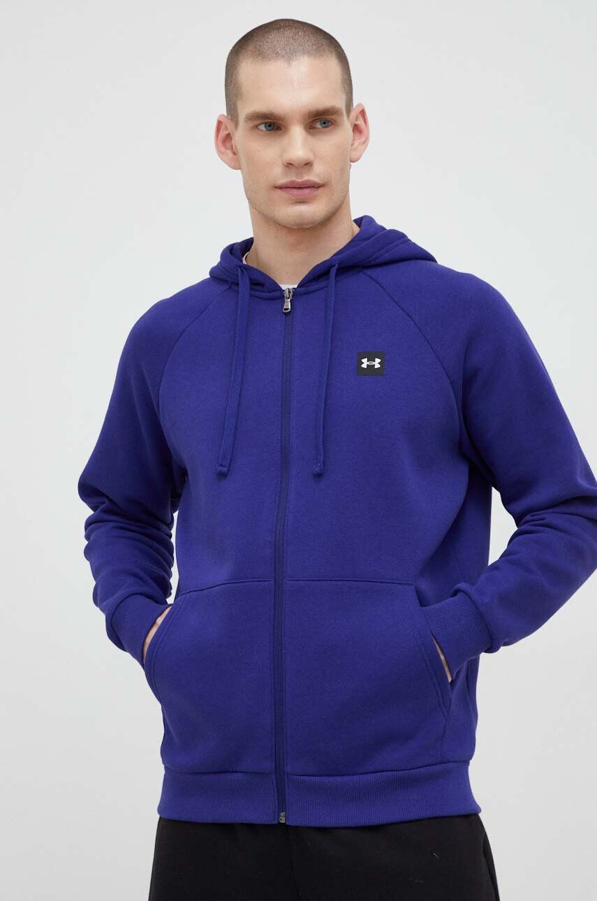 Under Armour Mikina dámská fialová barva s kapucí hladká 1356317-100 - Pepit.cz