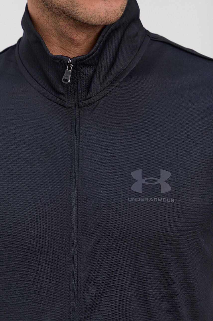 Under Armour Tréninková mikina Pique 1366202 černá barva - Pepit.cz