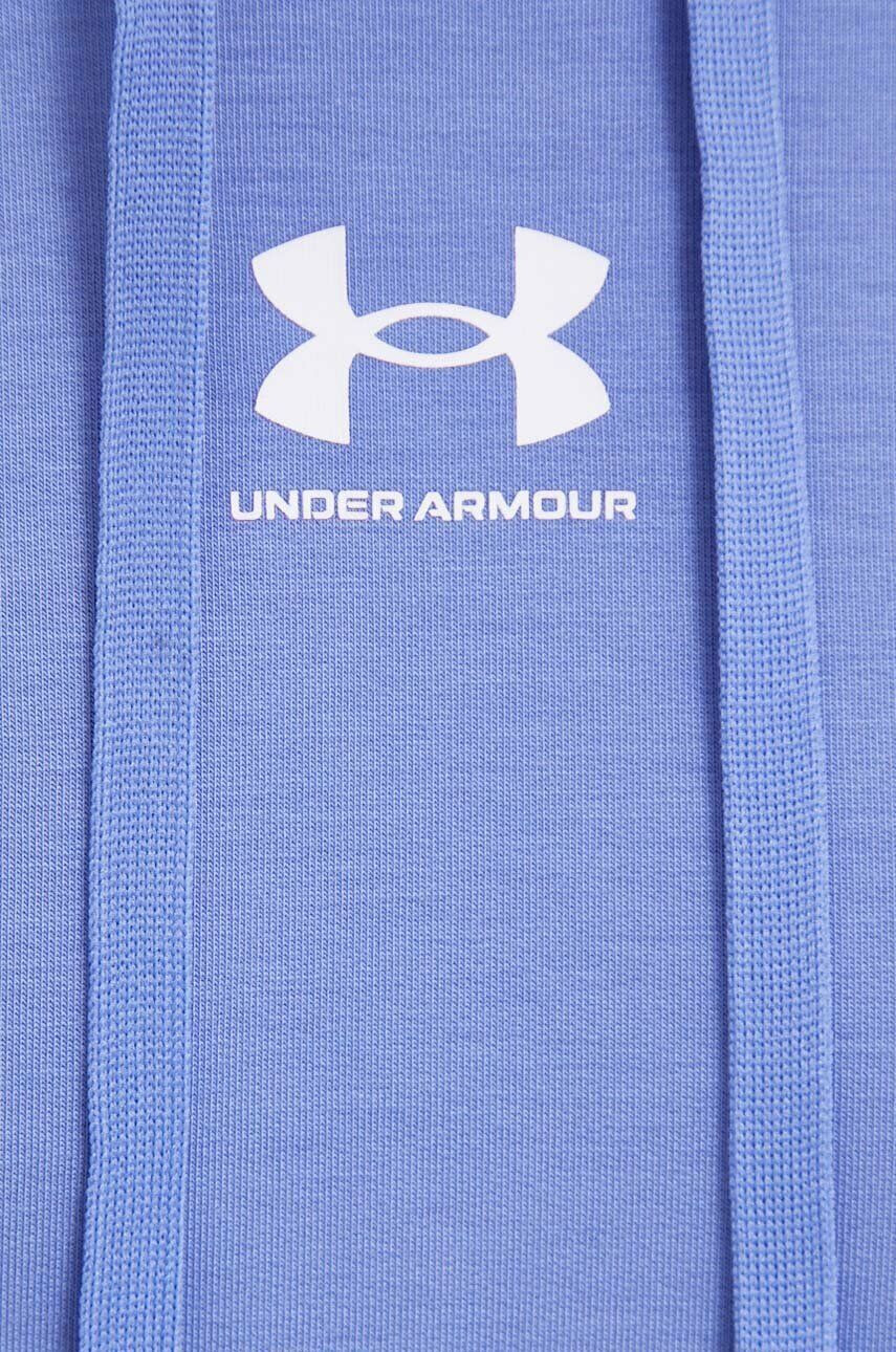 Under Armour Mikina dámská fialová barva s kapucí hladká - Pepit.cz