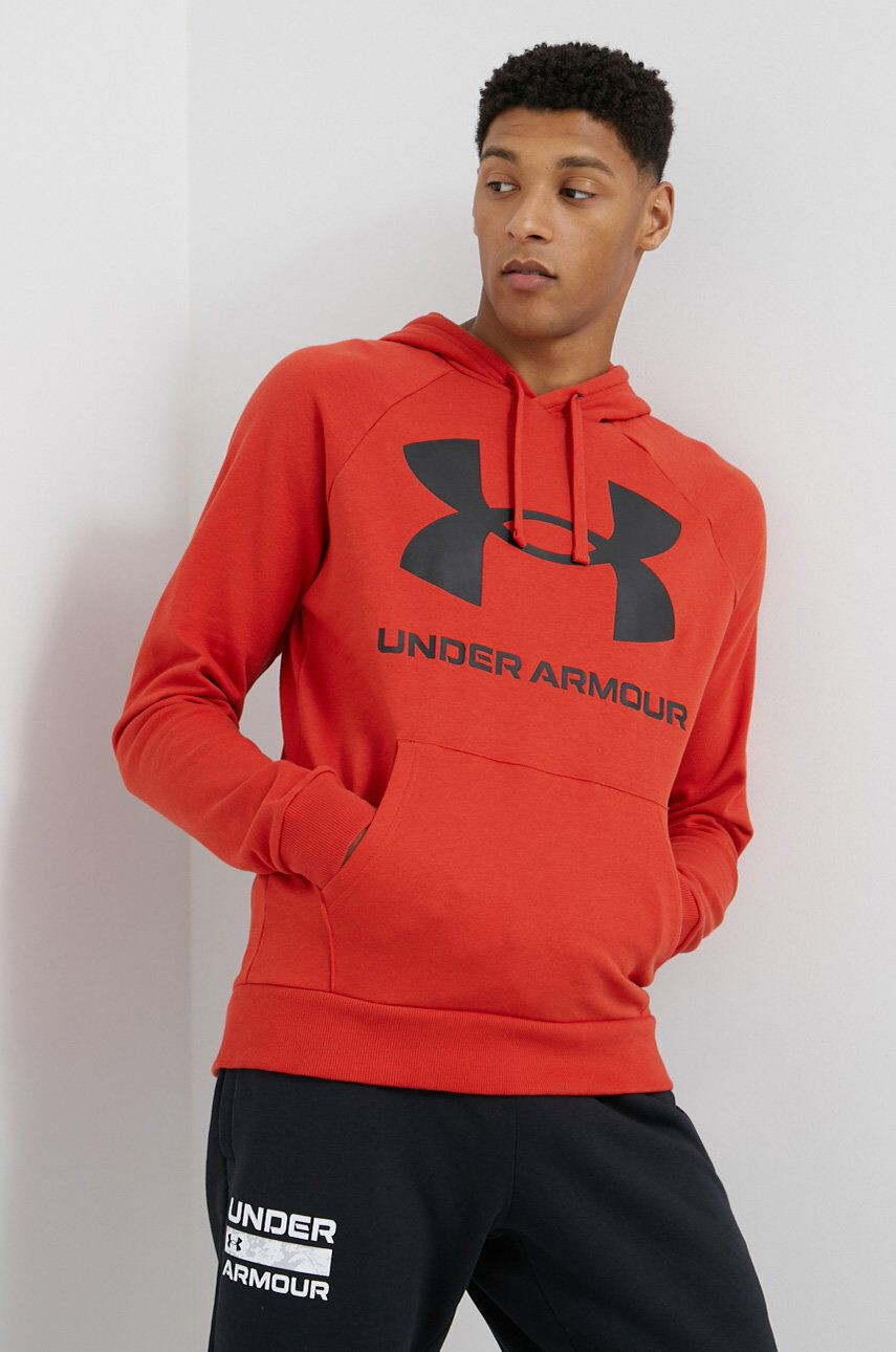 Under Armour Mikina pánská černá barva s kapucí hladká - Pepit.cz